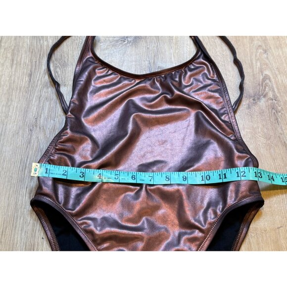 Metallic Copper One-Piece Swimsuit By Dippin Daisys S - Picture 6 of 7